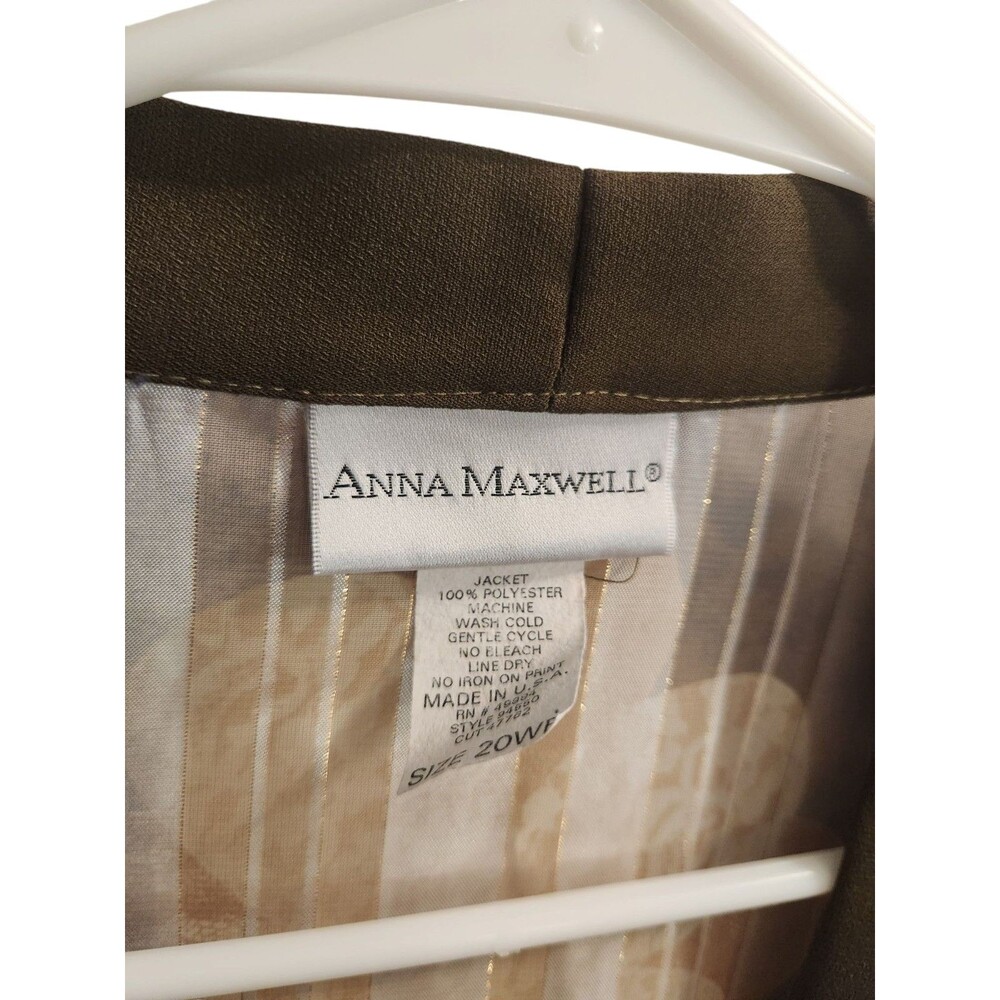 Vintage Anna Maxwell Open Front Shear Kimono 20W - Picture 3 of 4